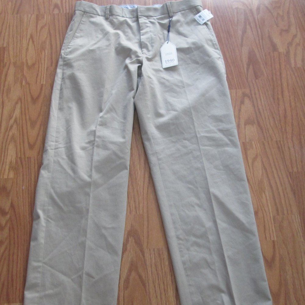NWT 1946 by Ballin Von Maur Tan Dress Pants size 34x32 stretch $60 msrp